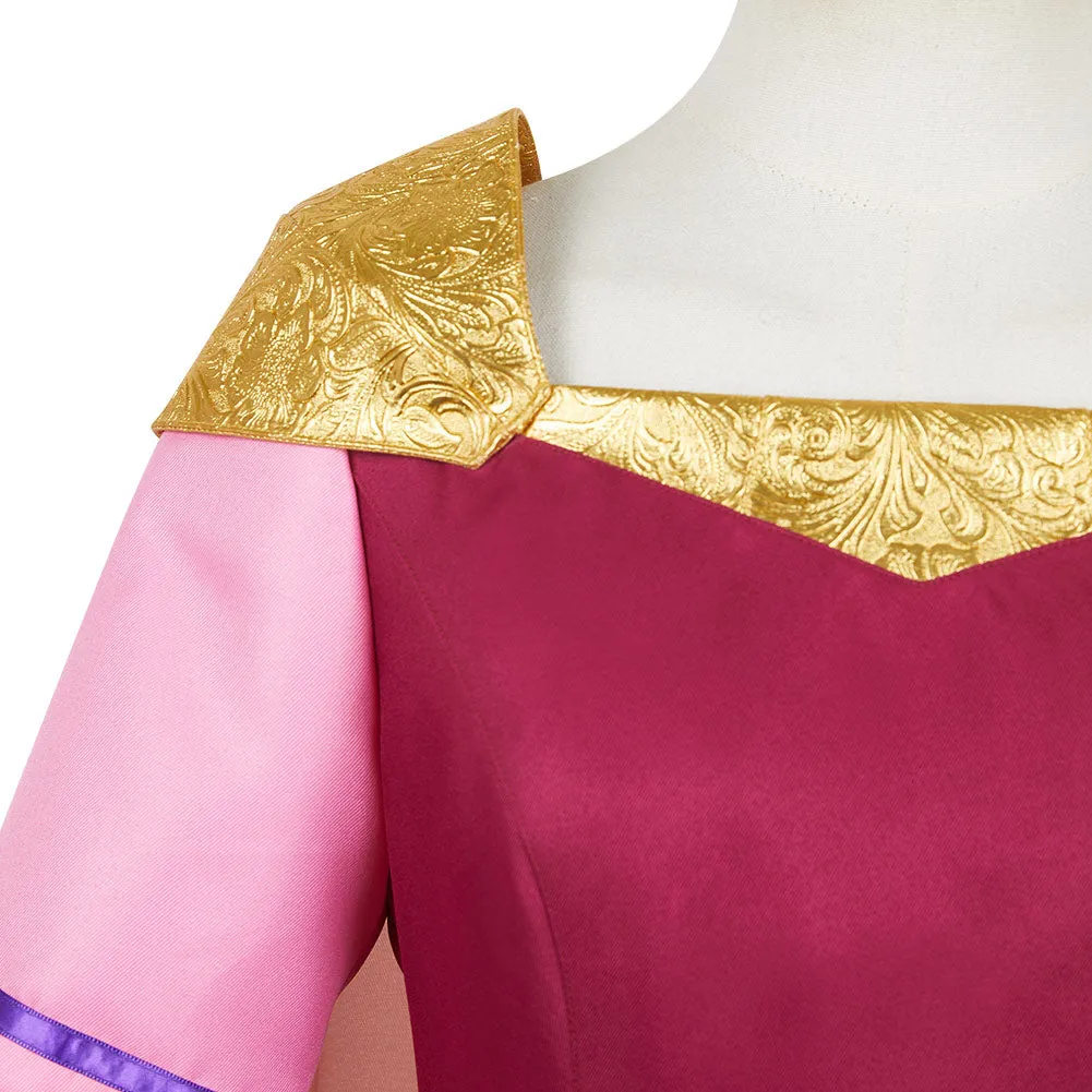 The Legend of Zelda: Echoes of Wisdom 2024 Princess Zelda Women Purple Dress Cosplay Costume