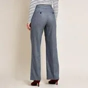 Tweed Wide Leg Trousers