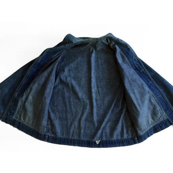 US Navy Indigo Denim Shawl