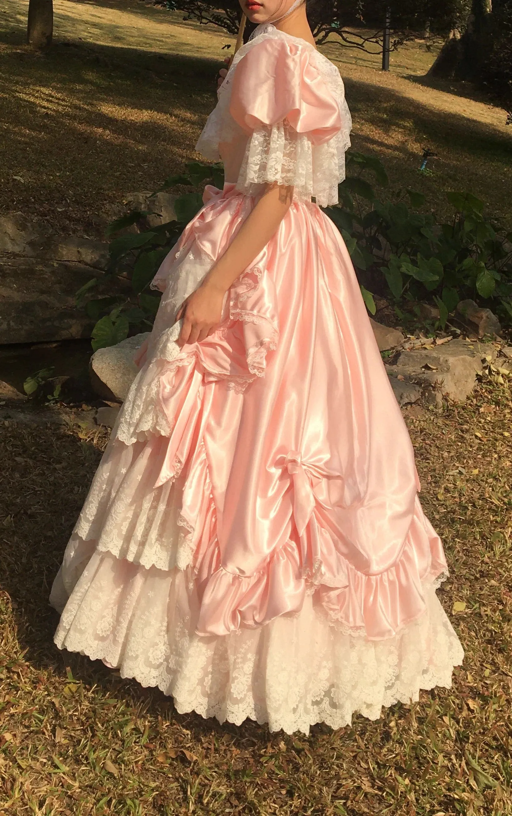 Victorian Style Multi-Layer Prom Dress Wedding Gown