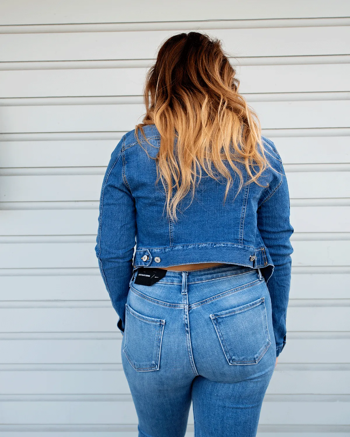 Vintage Wash Cropped Denim Jacket