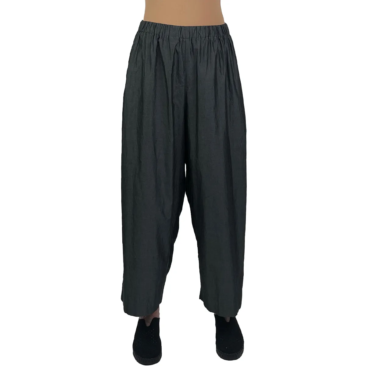 WIDE LEG COTTON PANT