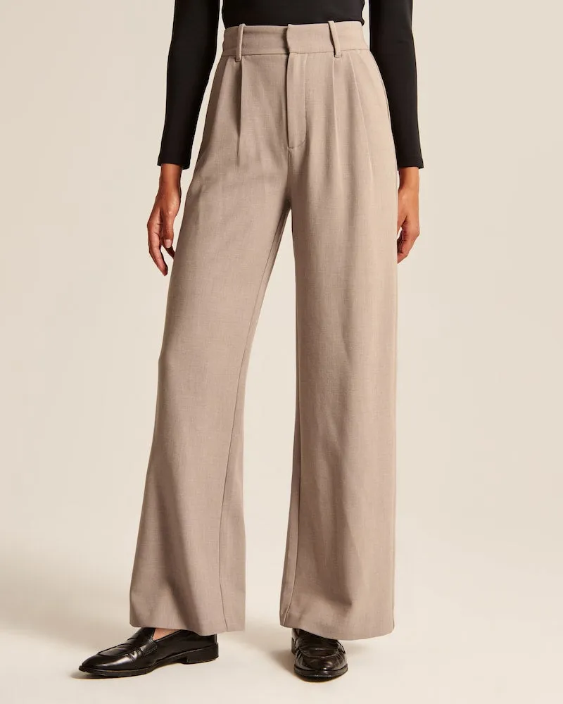 Wide-leg Tailored Pants