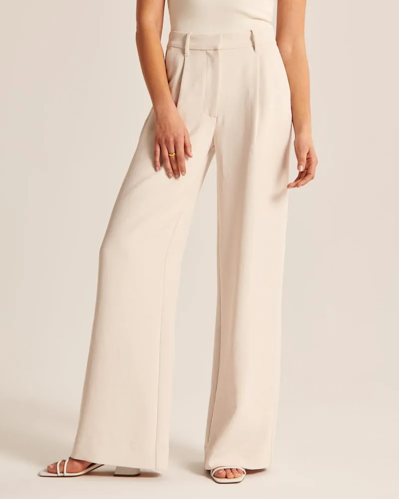 Wide-leg Tailored Pants